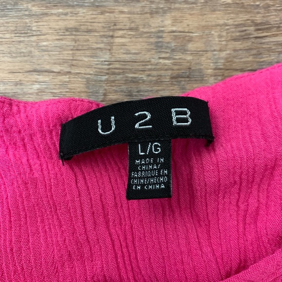 U2B | Pink Ruffle Crop Top - Picture 7 of 8